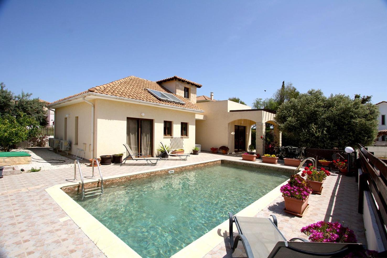 Amathousia Villa With Private Pool And Sea View Pissouri Bagian luar foto