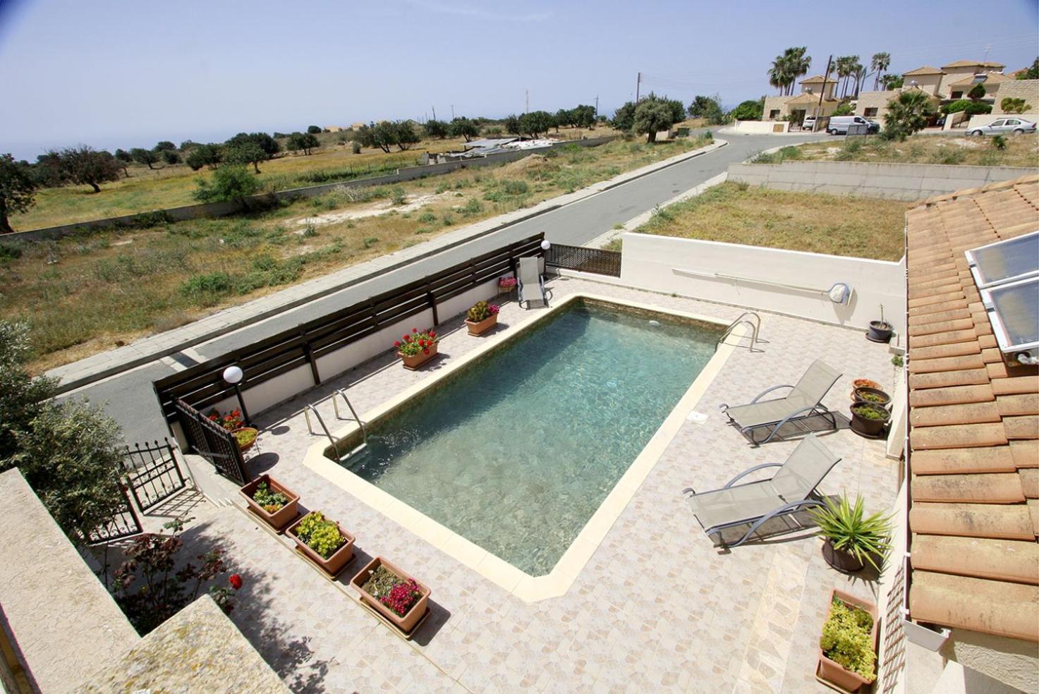 Amathousia Villa With Private Pool And Sea View Pissouri Bagian luar foto